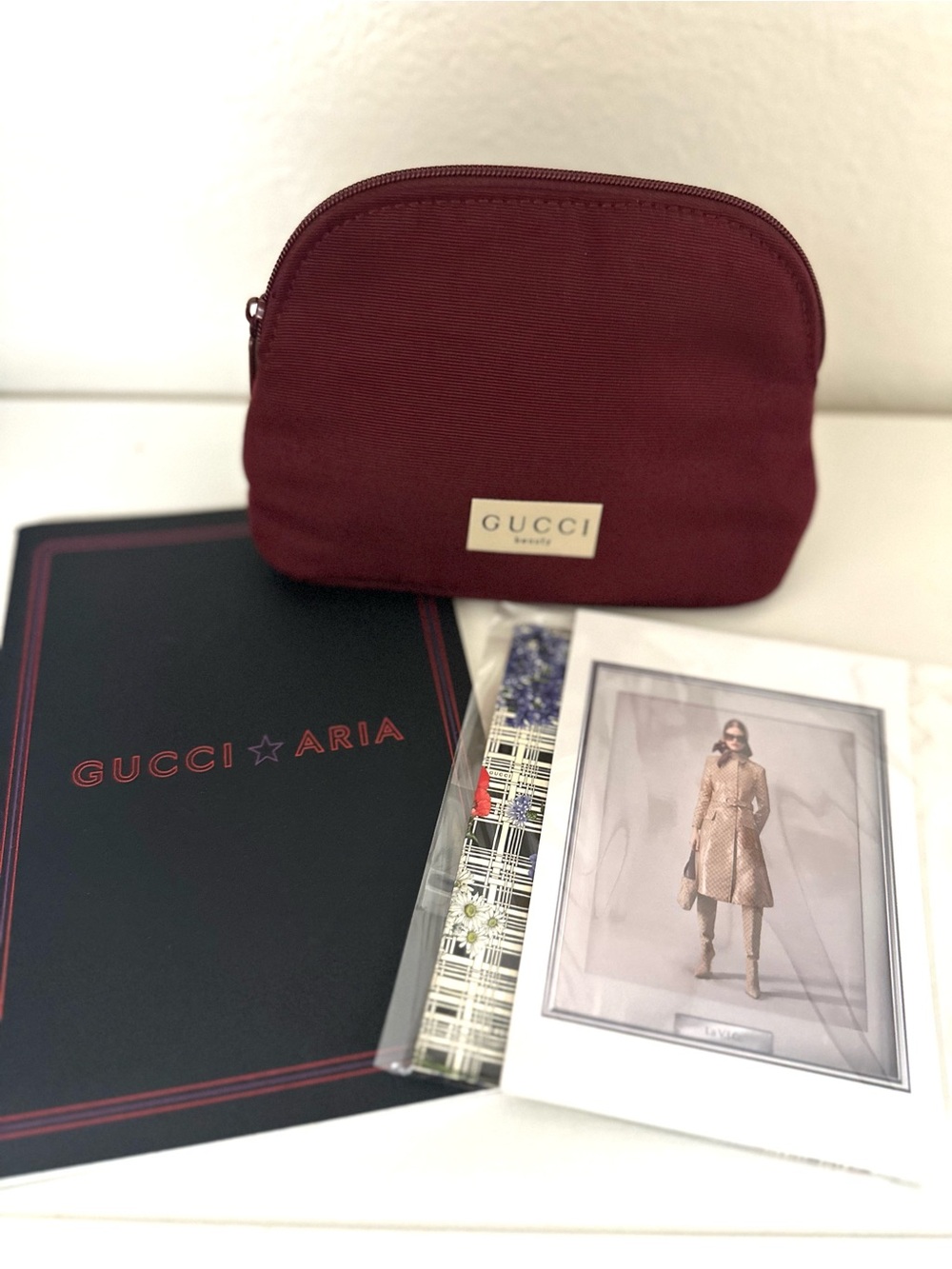 Gucci Beauty Bundle (burgendy pouch)
